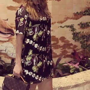 Zara embroidered dress! Very beautiful on.